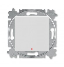 ABB Levit Серый / белый Переключатель 1-кл. с подсветкой контрольная  3559H-A25445 16W  2CHH592545A6016  ABB