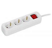 UMA Удлинитель У03К 3 места 2P+PE 5м 3х1,5мм2 16А белый   UM-YP10-16-03-05-ZK-K01  IEK