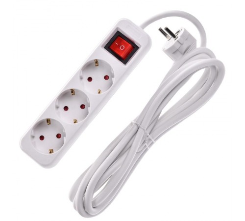 UMA Удлинитель У03К 3 места 2P+PE 3м 3х1,5мм2 16А белый   UM-YP10-16-03-03-ZK-K01  IEK