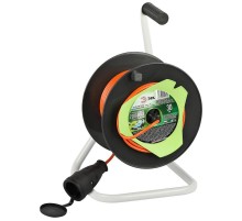 Удлинитель силовой  RP-1-2x1-30m на пластиковой катушке без заземления 1 розетка 30м ПВС 2x1мм2   Б0059770  ЭРА