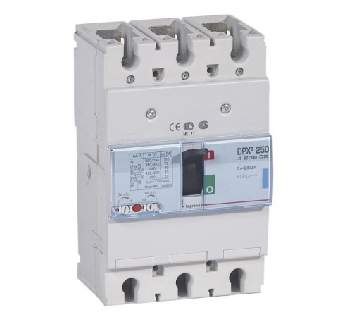 Автоматический выключатель DPX3 250 - термомагнитный расцепитель - 70 кА - 400 В~ - 3П - 250 А  420609  Legrand