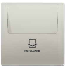 Накладка-картодержатель для балансирных механизмов 531U, 532U, 533U, 534U; термопласт; нержавеющая сталь; Edelstahl  ES2990CARD  Jung