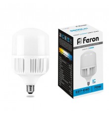 Лампа светодиодная промышленная LB-65 (70W) 230V E27-E40 6400K NEW  25783  FERON