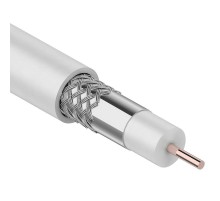 Кабель коаксиальный LIGHT RG-6U, 75 Ом, CCS/Al/Al, 32%, бухта 100 м, белый  01-2251  PROconnect