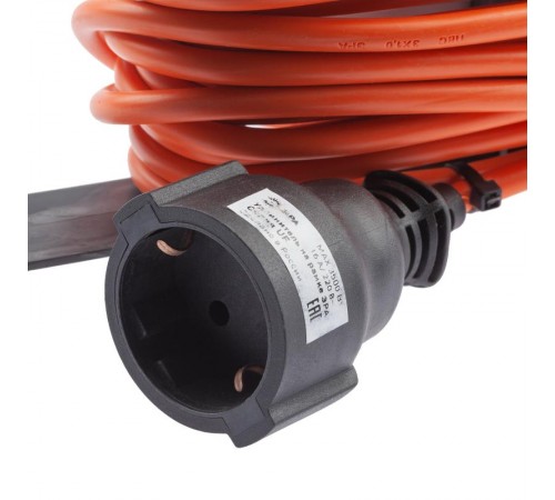 Удлинитель силовой UFx-1e-3x1-10m на рамке с заземлением 1 розетка 10м ПВС 3х1мм2  Б0048665  ЭРА