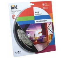 Лента светодиодная LSR-3528RGB54-eco 4,8Вт 12В RGB IP65 5м  LSR1-3-054-65-1-05  IEK