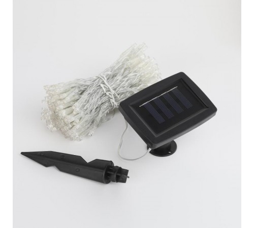 Садовая гирлянда ERASF22-41 на солнечной батарее Занавес 1,5*1,5 метра, 192 LED  Б0053372  ЭРА