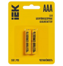 Батарейка щелоч. Alkaline  LR03/AAA (2шт/блистер)  ABT-LR03-OP-L02  IEK