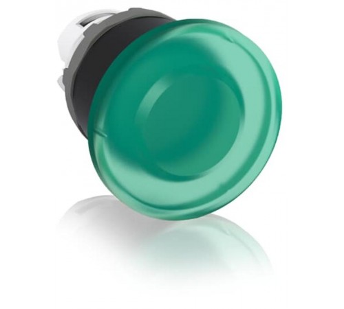 Кнопка MPM1-11G ГРИБОК зеленая (только корпус) без фиксации с подсветкой 40мм  1SFA611124R1102  ABB
