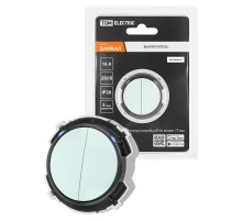 Выключатель 2-кл. 16А 250В кнопочный механизм фисташковый, "Байкал"   SQ1819-0124  TDM