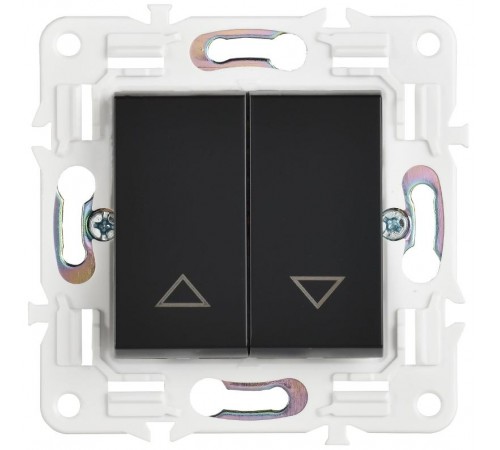 SKANDY Выключатель жалюзи 10А SK-V12Bl черный  SK-V15-0-10-K02  IEK