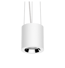 Светильник светодиодный DL-02 Tube подвесной 125х135 мм 18Вт 3000K 35° RAL9010 белый мат.  V1-R0-00113-30000-2001830  VARTON