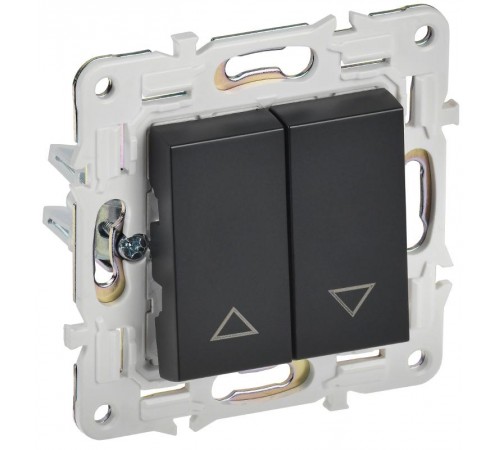 SKANDY Выключатель жалюзи 10А SK-V12Bl черный  SK-V15-0-10-K02  IEK