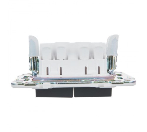 SKANDY Выключатель 2-клавишный проходной 10А SK-V05G графит  SK-V22-0-10-K53  IEK