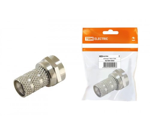 Штекер F RG6, инд. упаковка   SQ1809-0005  TDM