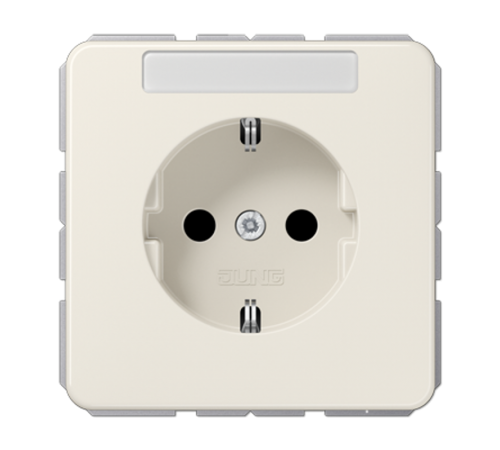 Штепсельная розетка SCHUKO 16A 250V~ с полем для надписи; слоновая кость  CD1520BFNA  Jung