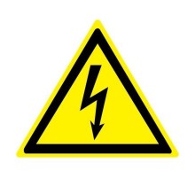 Знак W 08 "Опасность поражения электрическим током" 200х200 мм  an-w-08  EKF