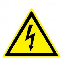 Знак W 08 "Опасность поражения электрическим током" 200х200 мм  an-w-08  EKF