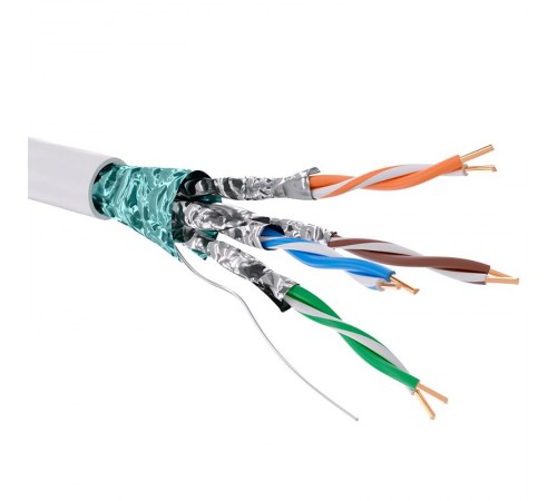 Кабель CAT 6, F/FTP, нг(А)-HF, бухта 305м, белый  RN6FFA01WH  DKC