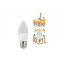 Лампа светодиодная FС37-10 Вт-230 В -4000 К-E27 Народная  SQ0340-1595  TDM