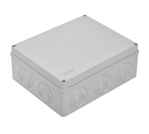 Коробка распределительная КМ41272 для о/п 240х195х90 мм IP55 (RAL7035, кабельные вводы 5 шт)  UKO10-240-195-090-K41-55  IEK