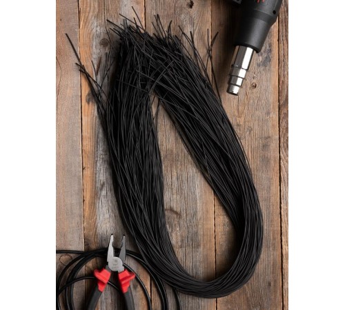 Термоусаживаемая трубка ТУТ нг 1/0.5 черная в отрезках по 1м PROxima  tut-1-b-1m  EKF