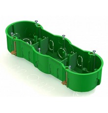 Коробка установочная 3-местная,212х70х45мм для скрытого монтажа в полых стенах (с саморезами, с мета  8810011  CHINT