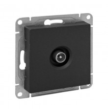 Механизм розетки TV, проходная, чёрный Эпика EKF  UP1-SOB-TV-2  EKF