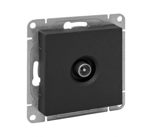 Механизм розетки TV, проходная, чёрный Эпика EKF  UP1-SOB-TV-2  EKF