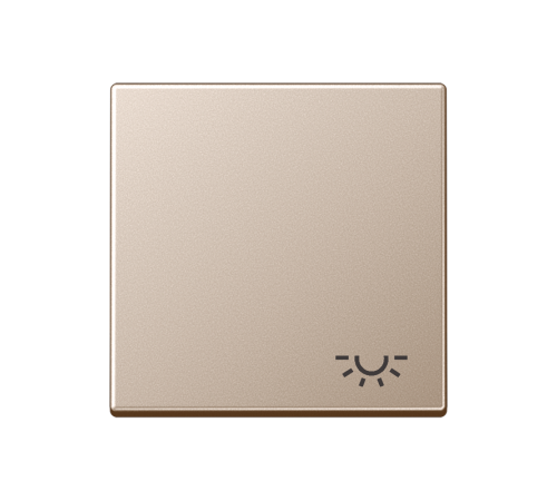 Клавиша с символом "освещение"; шампань  A590LCH  Jung