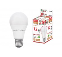 Лампа светодиодная НЛ-LED-A60-12 Вт-230 В-3000 К-Е27, (60х108 мм), Народная  SQ0340-1511  TDM