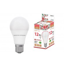 Лампа светодиодная НЛ-LED-A60-12 Вт-230 В-3000 К-Е27, (60х108 мм), Народная  SQ0340-1511  TDM