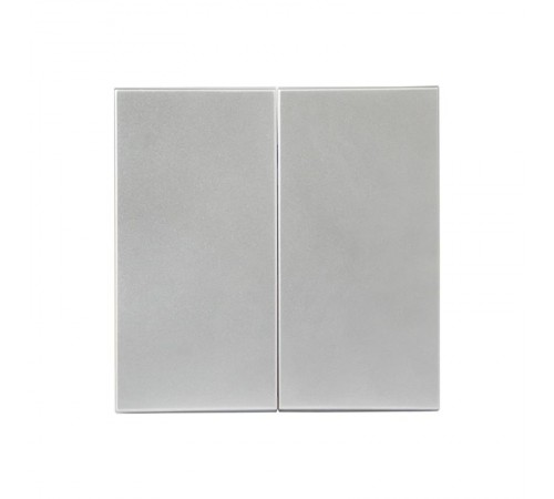 Валенсия лицевая панель выключателя 2-кл. 10А сталь EKF PROxima   ESV10-L-023-30   EKF