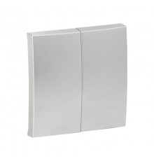 Валенсия лицевая панель выключателя 2-кл. 10А сталь EKF PROxima   ESV10-L-023-30   EKF