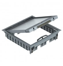 Лючок GES9-3B U (универсальный) 12xModul45 (полиамид,серый) (GES9-3B U 7011)  7405077  OBO Bettermann