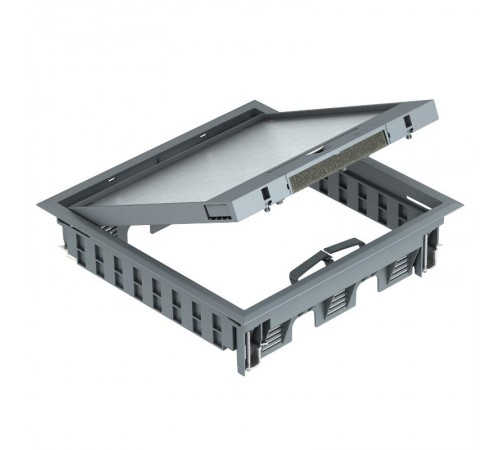 Лючок GES9-3B U (универсальный) 12xModul45 (полиамид,серый) (GES9-3B U 7011)  7405077  OBO Bettermann