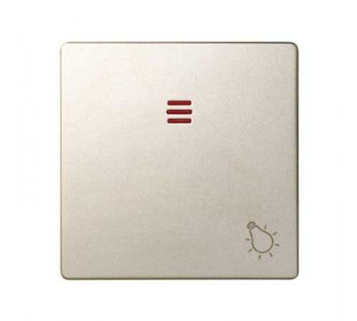 Simon 82 Клавиша с пиктограммой "лампа" для кнопочного выключателя с подсветкой, S82, S82N, шампань  82016-34  Simon