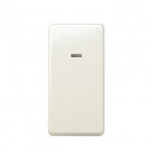 Simon 27 Выключатель однополюсный с подсветкой, 10А 250В, узкий модуль, S27, слоновая кость  27104-61  Simon