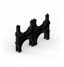 Кластер для двустенных труб d75 мм, двойной, двухсторонний (40 шт/кор)  PR13.02569  Промрукав