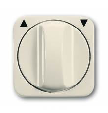 Плата центр. (накладка) с поворотной ручкой, для мех. выкл. жалюзи , серия Busch-Duro 2000 SI, цвет сл. кость  1753-0-0599   2CKA001753A0599  ABB