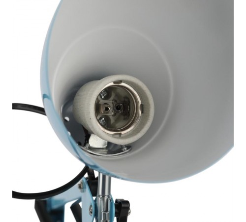 Светильник настольный N-123-E27-40W-LBU Е27 с основанием голубой  Б0052755  ЭРА