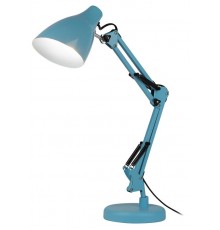 Светильник настольный N-123-E27-40W-LBU Е27 с основанием голубой  Б0052755  ЭРА
