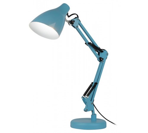 Светильник настольный N-123-E27-40W-LBU Е27 с основанием голубой  Б0052755  ЭРА