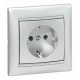 Valena Алюминий Розетка 1-ая с/з  770120  Legrand