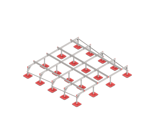 Опорная конструкция для установки оборудования TECHNORAPTOR FOOT 3500х3500  KM-TR-F-SSEI-3500-3500  КМ - профиль