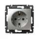 Valena Алюминий Розетка 1-ая с/з  770120  Legrand