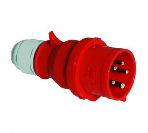 Вилка фазоинвертор 16А 5р(3P+N+РE) 400В 6h IP44 I 225-Bals I Bals