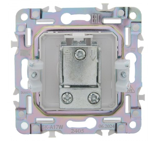 SKANDY Розетка TV проходная SK-A17W арктический белый  SK-A10-P-K01  IEK