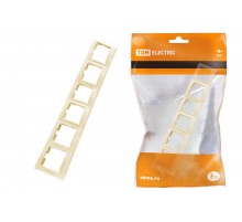 Рамка 6 постовая горизонтальная сл. кость "Таймыр"  SQ1814-0135  TDM