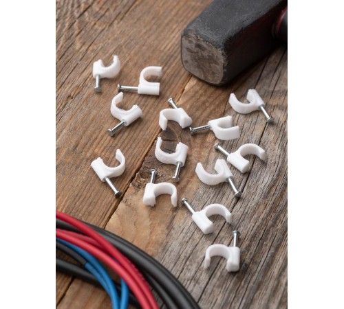 Скоба крепежная круглая (8мм.) (50шт.) EKF PROxima  plcn-sr-8  EKF